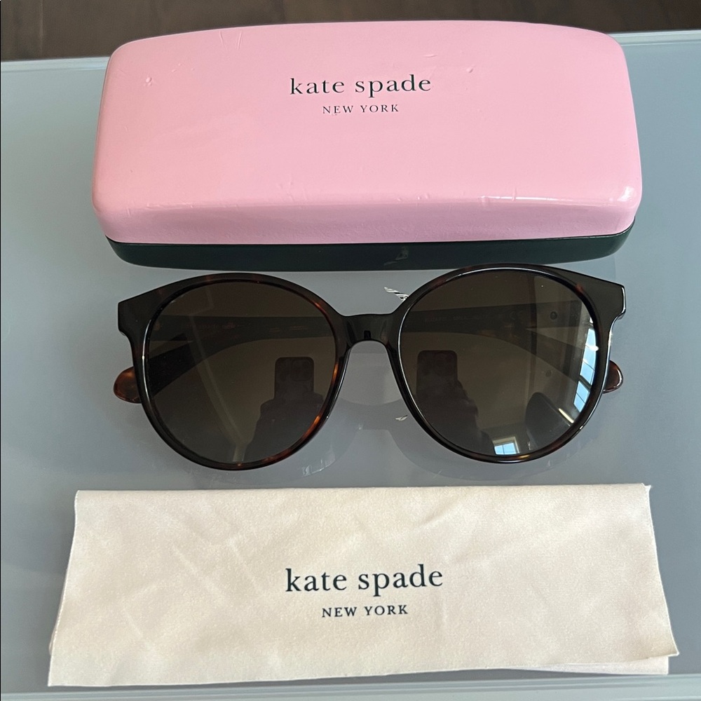 Kate Spade Eliza Dark Havana Sunglasses - Picture 5 of 9